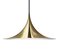 GUBI Semi pendant light, Ø 60 cm, shiny brass