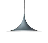 Semi Pendant Medium Glossy Anthracite Gray