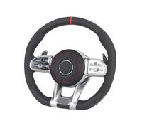 Semi Perforated Full Skin Silver Key With Red Return To Normal Label Steering Wheel Compatible For Mercedes Benz W213 W211 W213 W221 W218 W