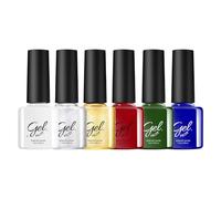 Semi-Permanent Christmas Nail Polish, 6 Colours Fast Drying | Long-Lasting Gel Nail Polish Kit - For Parties Travel Weddings Spa Ceremony Home Salon