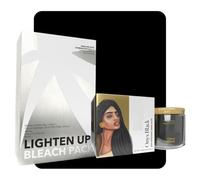 Semi-Permanent Onyx Black Hair Colour (120g) + Lighten Up! Bleach Pack 30 Vol | DIY Conditioner-Based Colour Kit | No Ammonia or Parabens | For All Hair Types | Men & Women