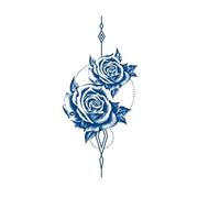 Semi-permanent Planet Fox Flower Juice Herbal Gradient Tattoo Sticker Lasting 15 Days Simulation Sticker(05)