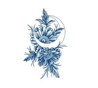 Semi-permanent Planet Fox Flower Juice Herbal Gradient Tattoo Sticker Lasting 15 Days Simulation Sticker(16)