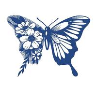 Semi-permanent tattoos,2 sheets Waterproof Butterfly Temporary Tattoo for Men Women Adults,3D Realistic Tattoos Half Sleeve Temporary Tattoos