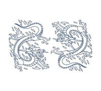Semi-permanent tattoos,2 sheets Waterproof Dragon Temporary Tattoo for Men Women Adults,3D Realistic Tattoos Half Sleeve Temporary Tattoos