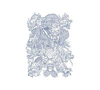 Semi-permanent tattoos,2 sheets Waterproof Dragon Temporary Tattoo for Men Women Adults,3D Realistic Tattoos Half Sleeve Temporary Tattoos
