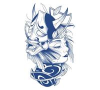 Semi-permanent tattoos,2 sheets Waterproof Geisha Temporary Tattoo for Men Women Adults,3D Realistic Tattoos Half Sleeve Temporary Tattoos