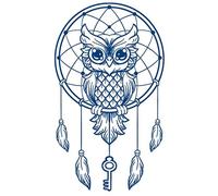 Semi-permanent tattoos,2 sheets Waterproof Owl Temporary Tattoo for Men Women Adults,3D Realistic Tattoos Half Sleeve Temporary Tattoos
