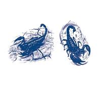 Semi-permanent tattoos,2 sheets Waterproof Scorpion Temporary Tattoo for Men Women Adults,3D Realistic Tattoos Half Sleeve Temporary Tattoos