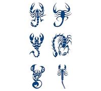 Semi-permanent tattoos,2 sheets Waterproof Scorpion Temporary Tattoo for Men Women Adults,3D Realistic Tattoos Half Sleeve Temporary Tattoos