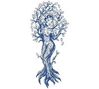 Semi-permanent tattoos,2 sheets Waterproof Tree Demon Temporary Tattoo for Men Women Adults,3D Realistic Tattoos Half Sleeve Temporary Tattoos