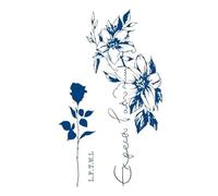 Semi-Permanent Waterproof Temporary Tattoo Sticker Jellyfish Seahorse Compass Genipin Whale Fake Tatoo