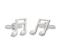 Semi Quaver Music Note Shirt Cufflinks In Onyx Art Cufflink Box