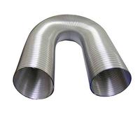 Semi-Rigid Aluminium Flexible Ducting - 3M - 150mm | Our semi-rigid duct naturally retains its corrugation form, Can be compressed and extended or formed into bends or offsets