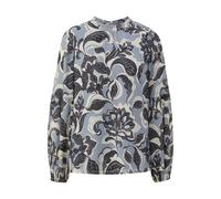 Semi-Sheer Floral Print Chiffon Blouse Women COMMA Bleu 36