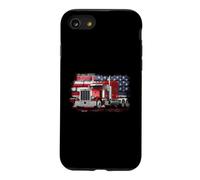 Semi-Trailer Truck Driver Big Rig Trucker American Flag Case for iPhone SE (2020) / 7/8