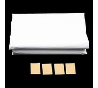 Semi Translucent Curtain Rear Projection Screen, 4ft X 6ft with Peel and Stick Hang Tags for Window Projector