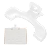 Semi-Transparent Journal Clip, Plastic Book Opener Holder for Hands-Free Reading Portable Journal Planner Notebook Clip, Multifunctional Reading Accessories for Teacher Clerk