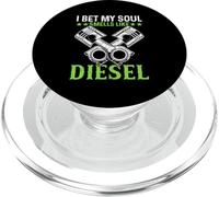 Semi Truck Driver I Bet My Soul Smells Like Diesel Trucker PopSockets PopGrip for MagSafe