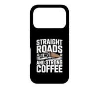 Semi Truck Trucker Men Coffee Caffeine Route Case for iPhone 17 Pro