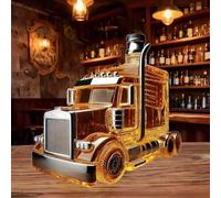 Semi Truck Whiskey Bottle, 300ml Car Shaped Whiskey Decanter Bottle, Funny Home Bar Decor, Truck Driver Gifts for Dad