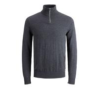 Semi-zipped sweater Jack & Jones Emil Grey 2XL