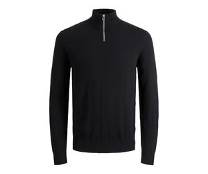 Semi-zipped sweater Jack & Jones Emil Noir XS