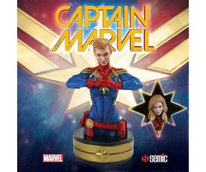 Semic Distibution 16cm Captain Marvel Mini Bust Multicolored