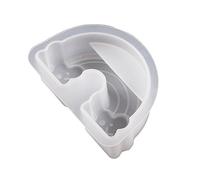 Semicircle Flowers Clouds Shape Resin Mold for Card Holder Countertop Ornaments Epoxy Molds Name Card Stand Heart Ornaments Epoxy