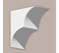 Semicircle Foam Arch Kit for doorway Entrance, 2pcs Universal Openings Trim Molding/Paintable Precurved Door Frame Wall Set(26.5x26.5x26.5cm/10.4x10.4x10.4")