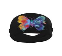 Semicolon Butterfly Suicide Prevention Unisex Headband Lightweight Sweatband Non-Slip Head Bands For Cycling Gym Yoga