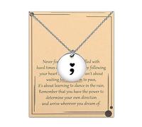 Semicolon Earrings Depression Mental Health Awareness Gift for Her - Suicide Prevention Jewelry, LITTLE, Stainless Steel, nothing