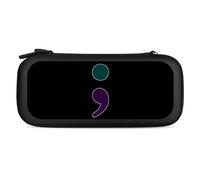 Semicolon Suicide Prevention Carry Case for Switch Carrying Cover Storage Bag Protective Accessories Travel Black-Style
