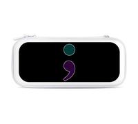 Semicolon Suicide Prevention Carry Case for Switch Carrying Cover Storage Bag Protective Accessories Travel White-Style