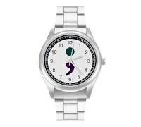 Semicolon Suicide Prevention Mens Watches Print Analog Quartz Watch Business Wristwatch Casual