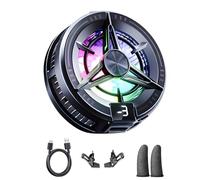 Semiconductor Phone Cooler with Digital Display, Metal-Gripping & Clip Portable Cooling Fan, TEC Chip, Three-Speed “Ice Seal” Mode for Gaming, Live Streaming, Universal Mobile Device Heatsink
