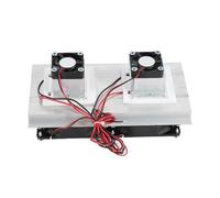 Semiconductor Refrigeration Cooler Module 12V 120W Dual Cooling System Kit with Dual Fan Design and Aluminum Alloy Material for Small Refrigerator and DIY Mini Air Condition Units