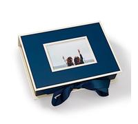 Semikolon 352510 Small photo box with insert window - 20.7 x 15.3 x 4.7 cm - for 13 x 18 cm photos - navy blue