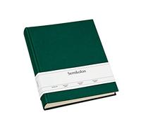 Semikolon 363980 Photo album Classic Large - 24.5 x 30.5 cm - 130 pages cream-coloured, for 260 photos - forest green