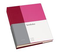 Semikolon (364815) Album Medium Cutting Edge Raspberry - Fuchsia - Photo Album with 40 Sheets Cream White Photo Card with Parchment Paper - 21.1 x 25.5 cm