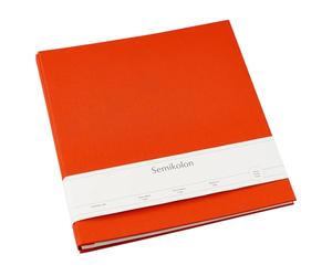 Semikolon 600037 Screw-bound album Large 28 x 31 cm - with 20 cream-white pages, expandable - orange