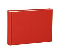 Semikolon Small Bound Linen Photo Album, Cream Pages, Red (03004)