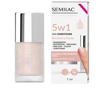 Semilac Nail Conditioner 5-in-1 Recovery Nude 7 ml for Brittle and Sensitive Nails