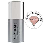 Semilac BB Nude Base Coat for Gel Nail Polish. Strengthening Soak Off Gel for Nail Protection. Easy to Apply. For Home Salon & Professional Use. 7ml