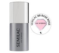 Semilac BB Rose Pink Base Coat for Gel Nail Polish. Strengthening Soak Off Gel for Nail Protection. Easy to Apply. For Home Salon & Professional Use. 7ml