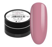 Semilac Builder Thixo Gel Natural Peach 15 g - Builder for Nail Extension & Nail Building - UV LED - Thixotrope & Self-Levelling - Semi-Opaque Cover Gel