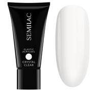 Semilac Double Flex Acrylgel Crystal Clear - Acrylic Nail Gel Perfect for Extensions - Super Strong Builder Gel for Nails - Flexible Polygel with Durable Finish - Transparent Formula 30g