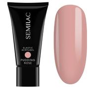 Semilac Double Flex Acrylgel Pudding Rose - Acrylic Nail Gel Perfect for Extensions - Super Strong Builder Gel for Nails - Flexible Polygel with Durable Finish - High Coverage Formula 30g