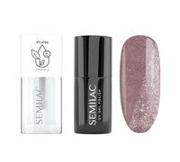 Semilac Duopack UV Nail Polish 395 Dawn Till Dusk 7 ml & Nail Oil Strawberry Vanilla 7 ml