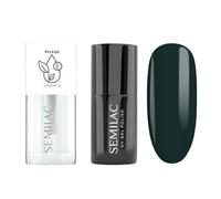 Semilac Duopack UV Nail Polish 422 Deep Forest Green 7 ml & Nail Oil Strawberry Vanilla 7 ml